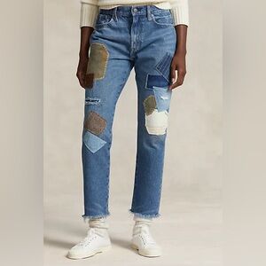 Polo Ralph Lauren 
Slim Tapered patchwork Jean
